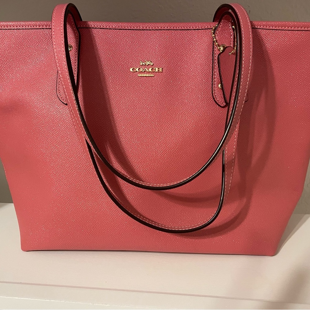 Pink Coach Tote
